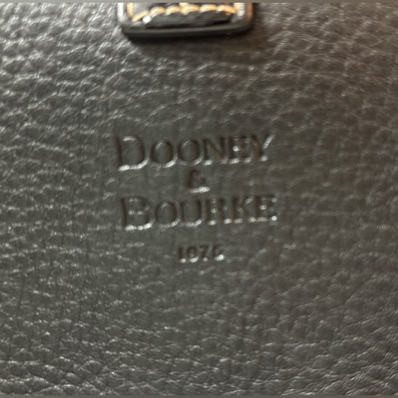 Dooney & Bourke Black Leather Wristlet with Red Leather interior and COA - Picture 3 of 6